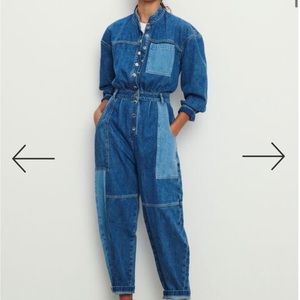 Ba&sh Quincy Denim Jumpsuit